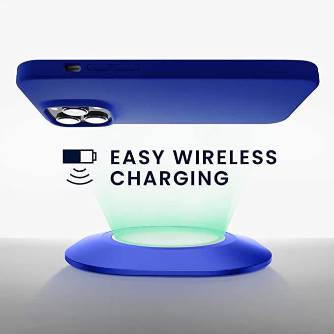 KW iPhone 14 Pro Max Θήκη Σιλικόνης Rubberized TPU - Baltic Blue - 59074.134