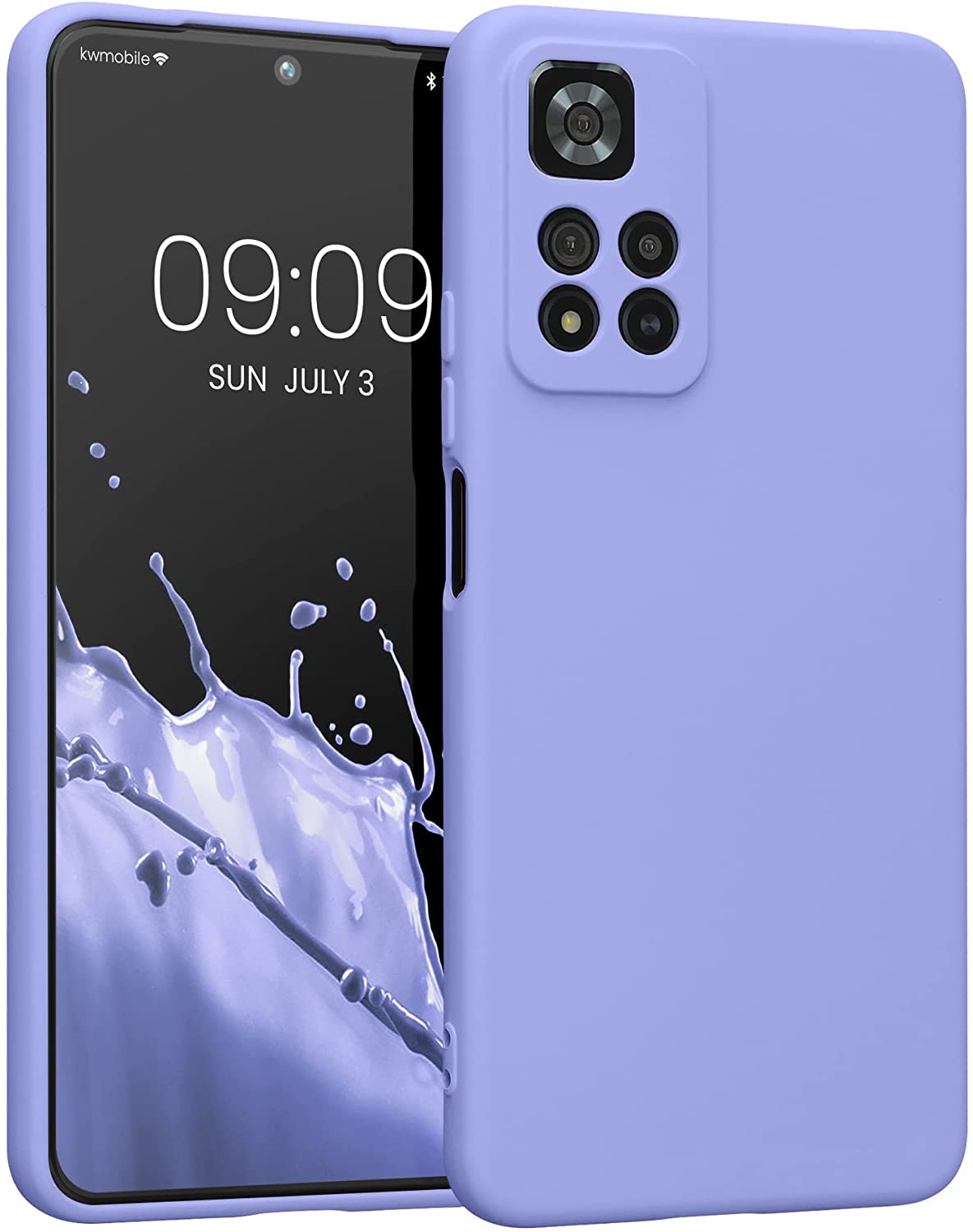 KW Xiaomi Redmi Note 11 Pro+ 5G Θήκη Σιλικόνης Rubberized TPU - Pastel Lavender - 58097.139