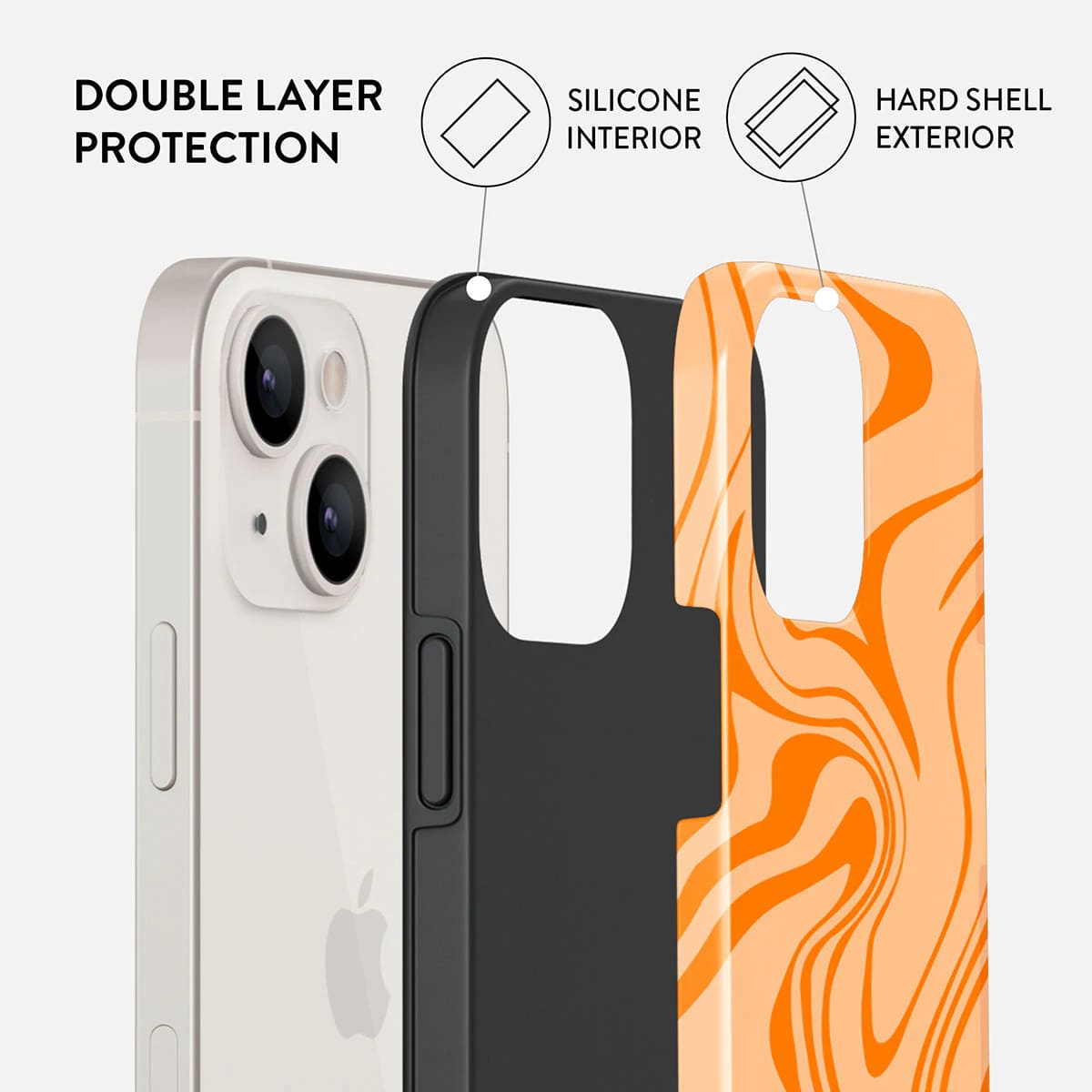 Burga iPhone 13 Fashion Tough Σκληρή Θήκη - High Vibrations
