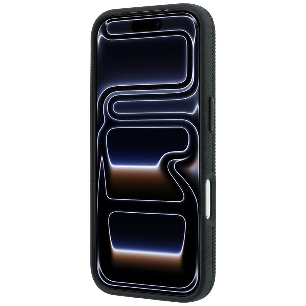 Lacoste iPhone 18 Pro Max / iPhone 17 Pro Max - Σκληρή Θήκη με Πλαίσιο Σιλικόνης και Δαχτυλίδι Συγκράτησης MagSafe - Petit Pique with Ring Stand - Black