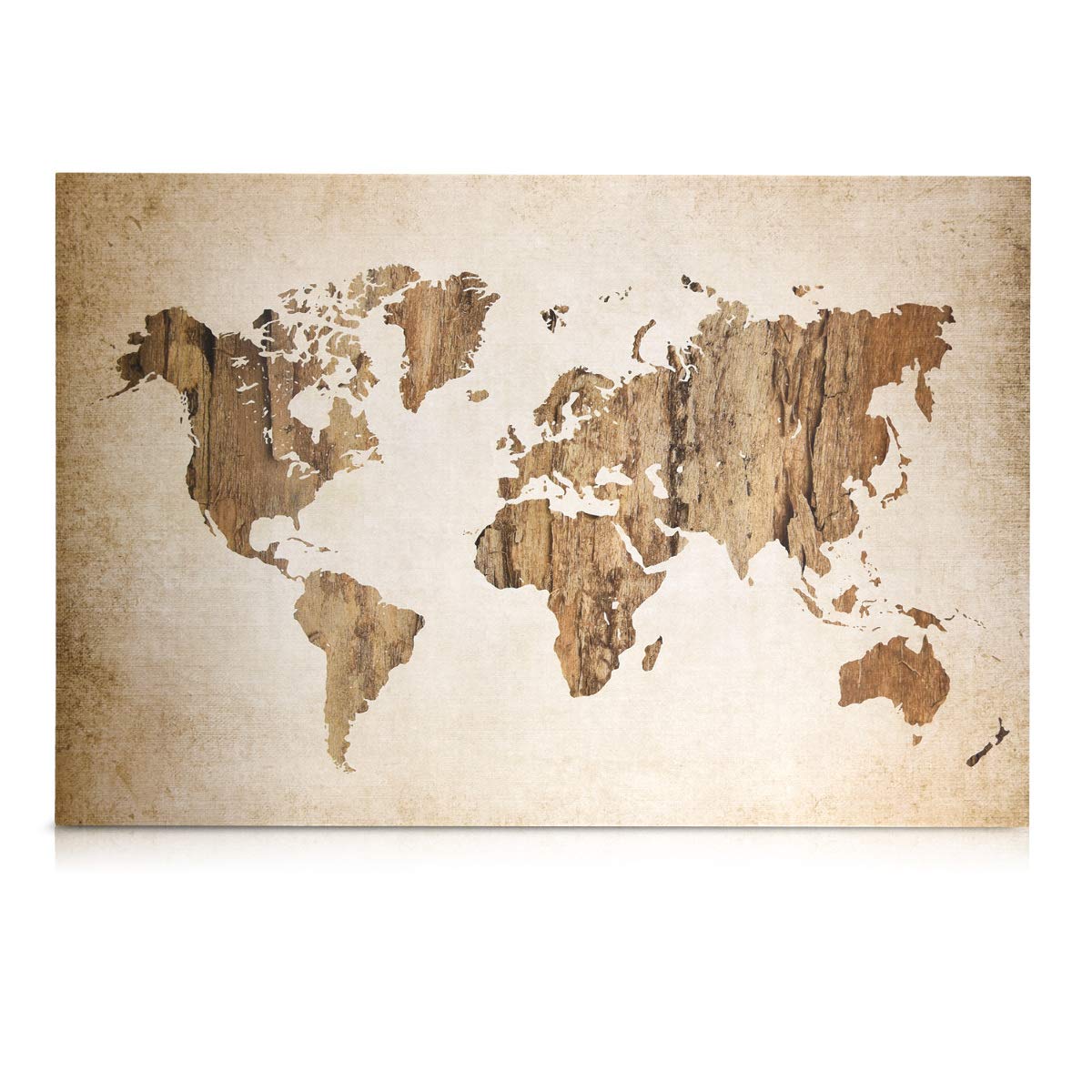 Navaris Magnetic Notice Memo Board 60 x 40 cm - Μαγνητικός Πίνακας - Design Vintage World Map - 45365.01