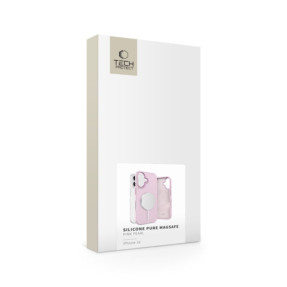 Tech-Protect iPhone 16 Silicone Pure Θήκη Σιλικόνης TPU με MagSafe - Pink Pearl