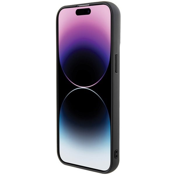 Karl Lagerfeld iPhone 15 Pro Max - 3D Rubber Multi Logo Σκληρή Θήκη με Πλαίσιο Σιλικόνης - Black - KLHCP15X3DMKRLK