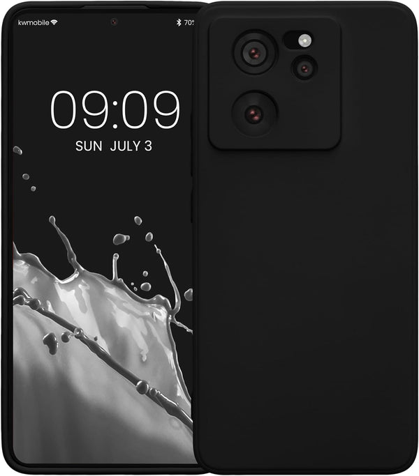 KW Xiaomi 13T / 13T Pro Λεπτή Θήκη Σιλικόνης Rubberized TPU - Black