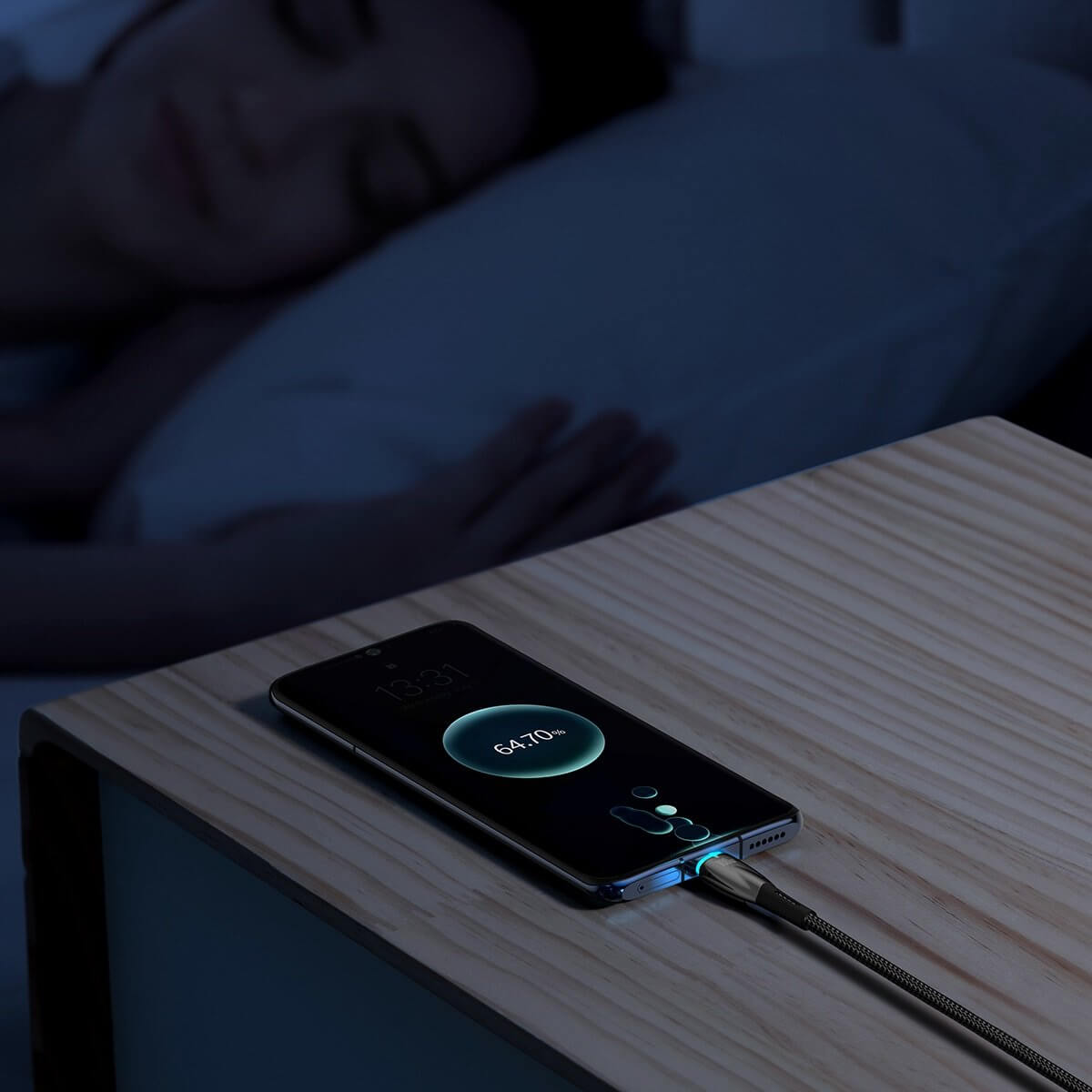 Baseus Glimmer Series PD 100W - Καλώδιο Δεδομένων και Φόρτισης Type C to USB 1M - Black - CADH000401