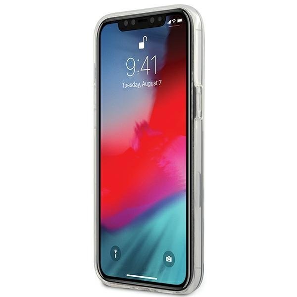 US Polo iPhone 12 Pro Max Shiny Big Logo Σκληρή Θήκη με Πλαίσιο Σιλικόνης - White - USHCP12LTPUHRWH