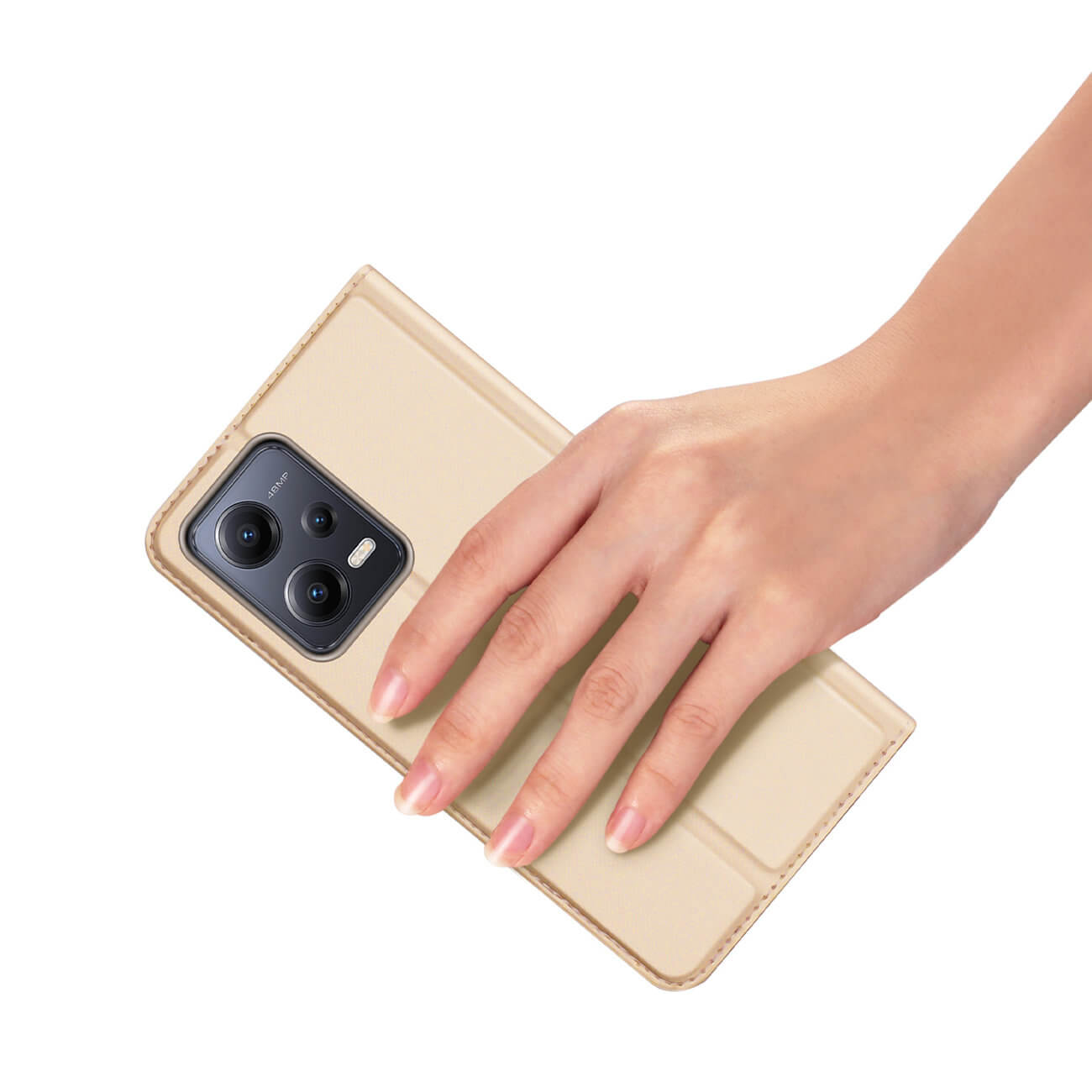 Dux Ducis Xiaomi Redmi Note 12 5G / Xiaomi Poco X5 5G Flip Stand Θήκη Βιβλίο - Gold
