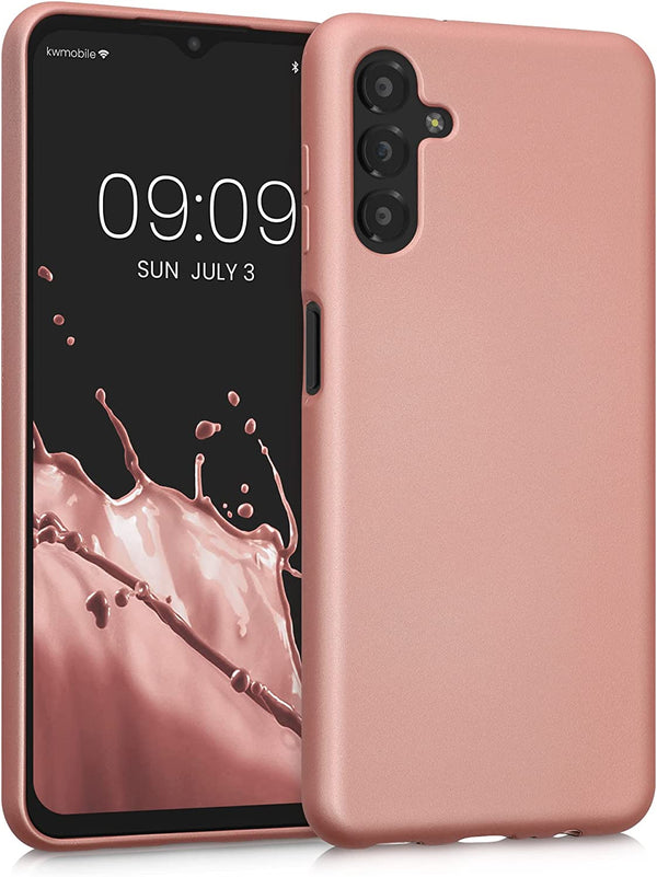 KW Samsung Galaxy A13 5G Θήκη Σιλικόνης TPU - Metallic Rose Gold - 59741.31