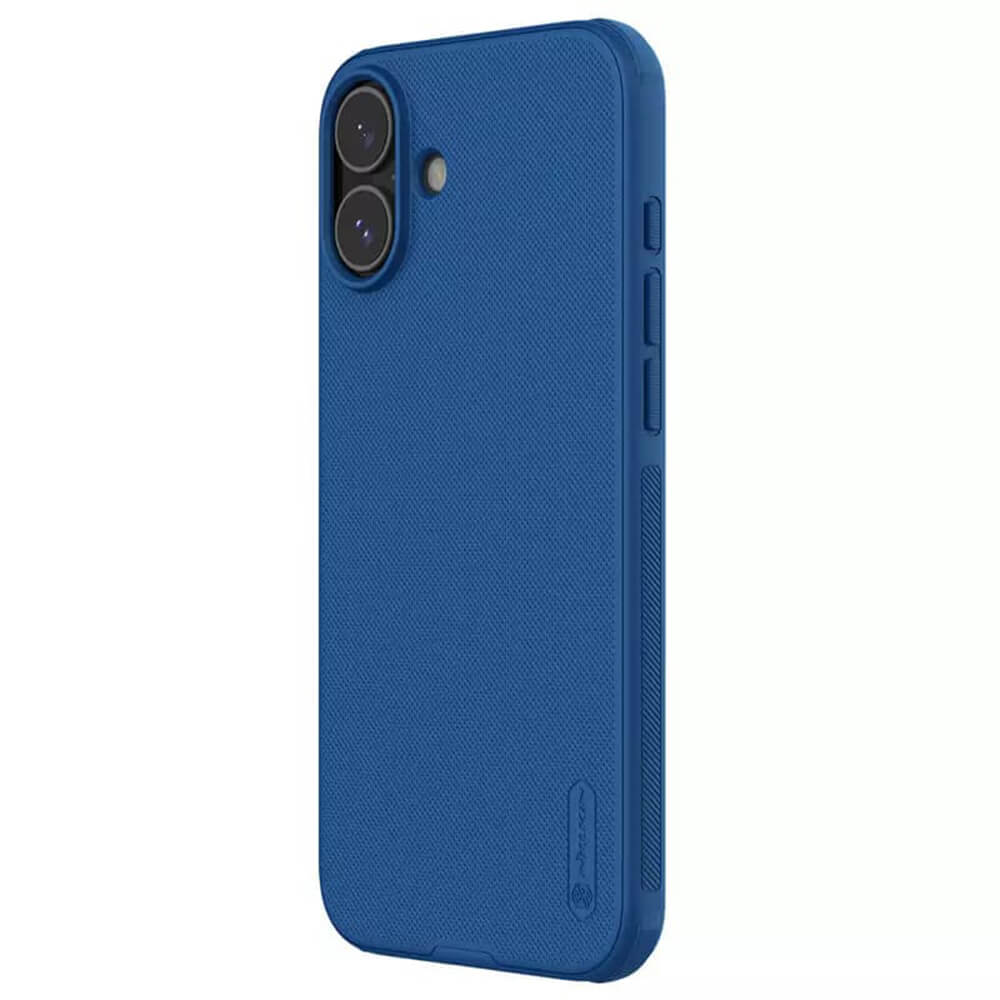 Nillkin iPhone 16 Super Frosted Shield Pro Σκληρή Θήκη με Πλαίσιο Σιλικόνης - Blue