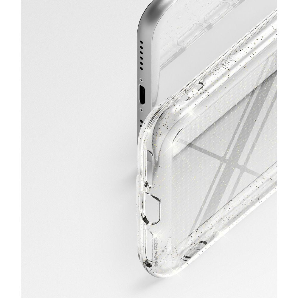 Ringke iPhone SE 2022 / SE 2020 / 7 / 8 Air Ultra-Thin TPU Case Λεπτή Θήκη Σιλικόνης - Glitter Clear