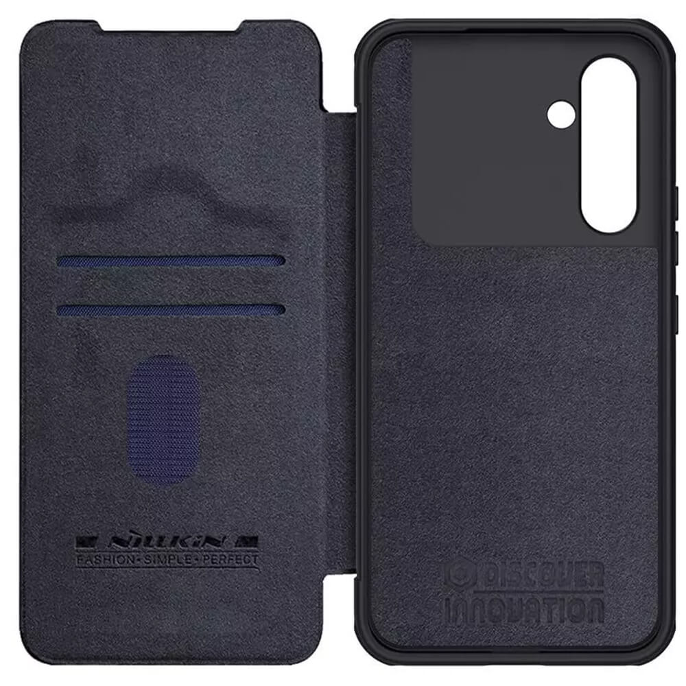 Nillkin Samsung Galaxy A54 5G Qin Leather Pro Flip Book Case with Camera Protection Θήκη Βιβλίο με Κάλυμμα για την Κάμερα - Black