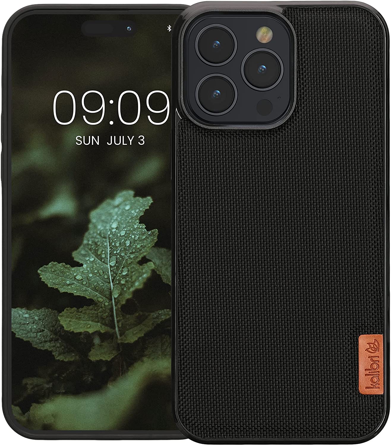 Kalibri iPhone 14 Pro Max Nylon Fiber Σκληρή Θήκη με Πλαίσιο Σιλικόνης - Black - 60536.01