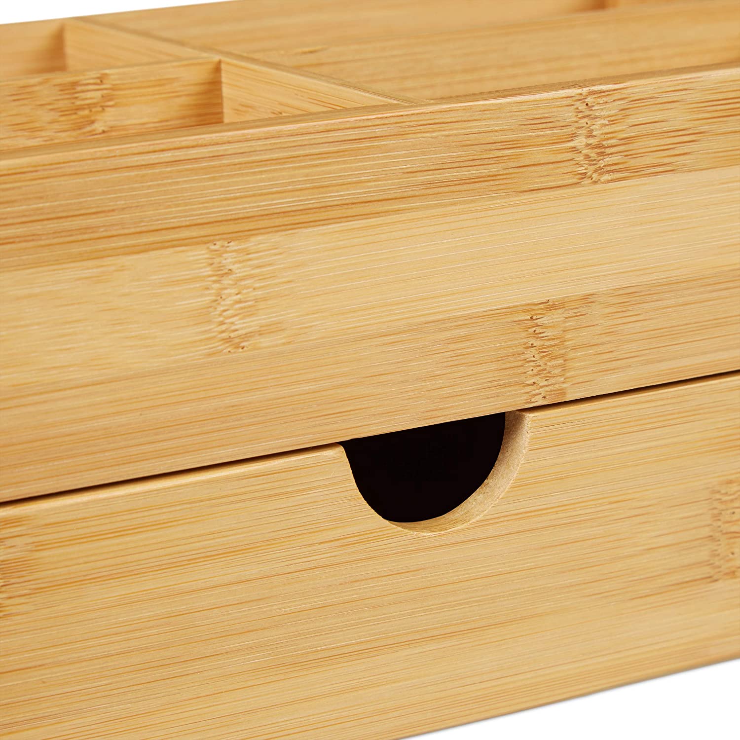 Relaxdays Βάση Αποθήκευσης και Οργάνωσης Καλλυντικών από Bamboo - Natural - 4052025261245