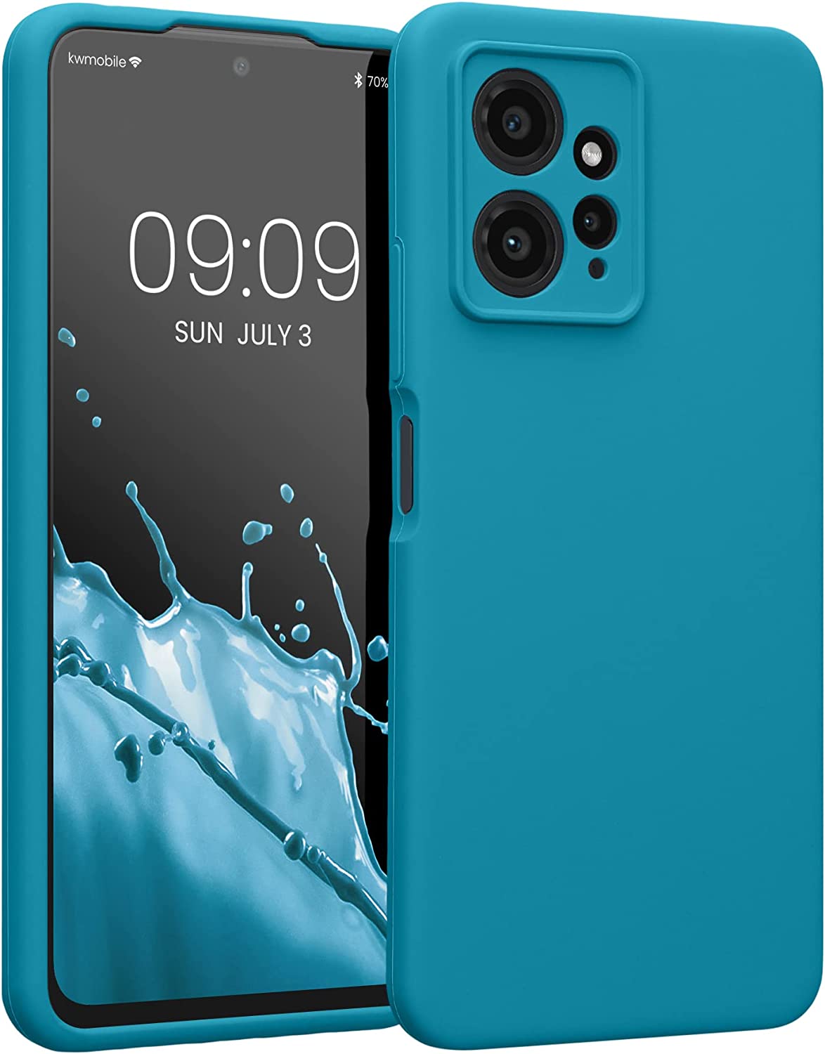 KW Xiaomi Redmi Note 12 4G Θήκη Σιλικόνης Rubberized TPU - Caribbean Blue - 61180.224