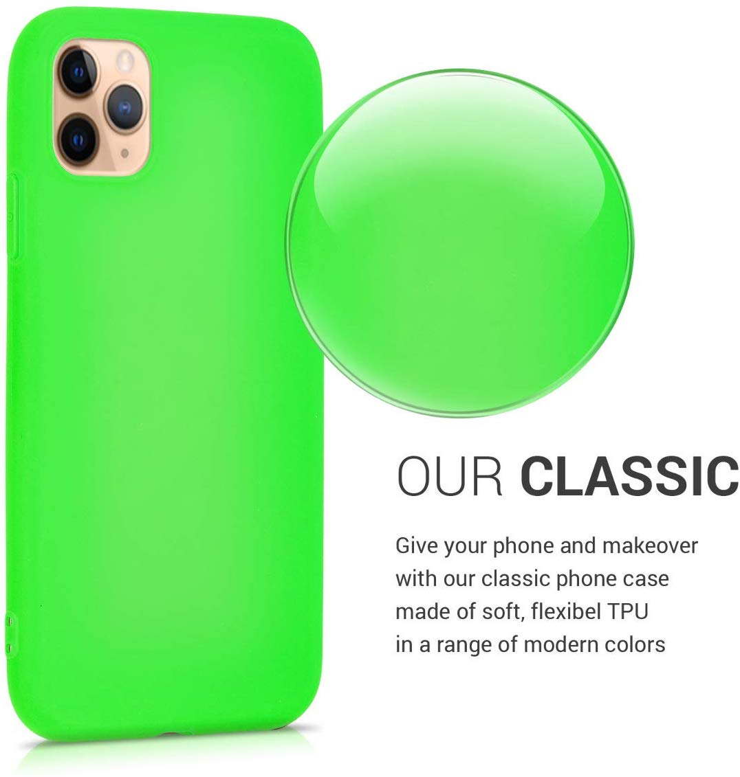 KW iPhone 11 Pro Θήκη Σιλικόνης TPU - Neon Green - 49781.44