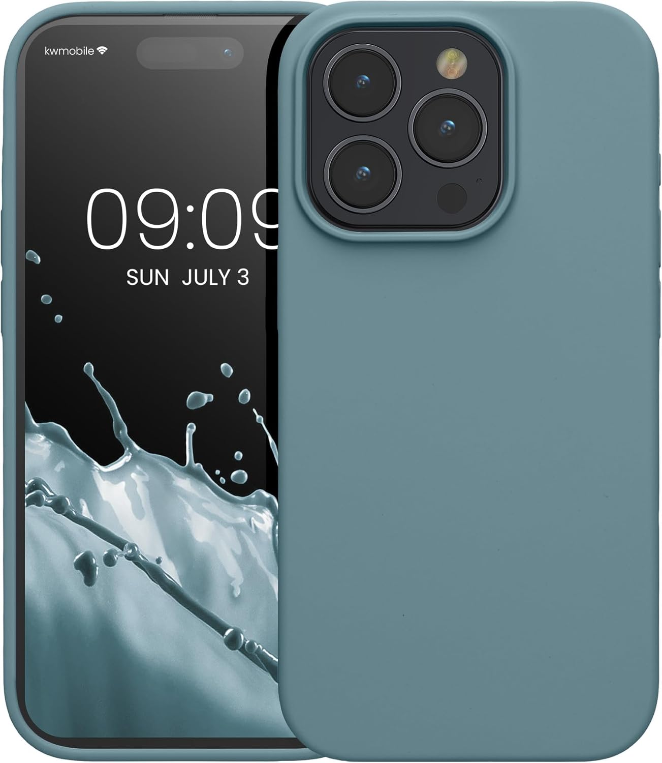KW iPhone 15 Pro Θήκη Σιλικόνης Rubberized TPU - Antique Stone