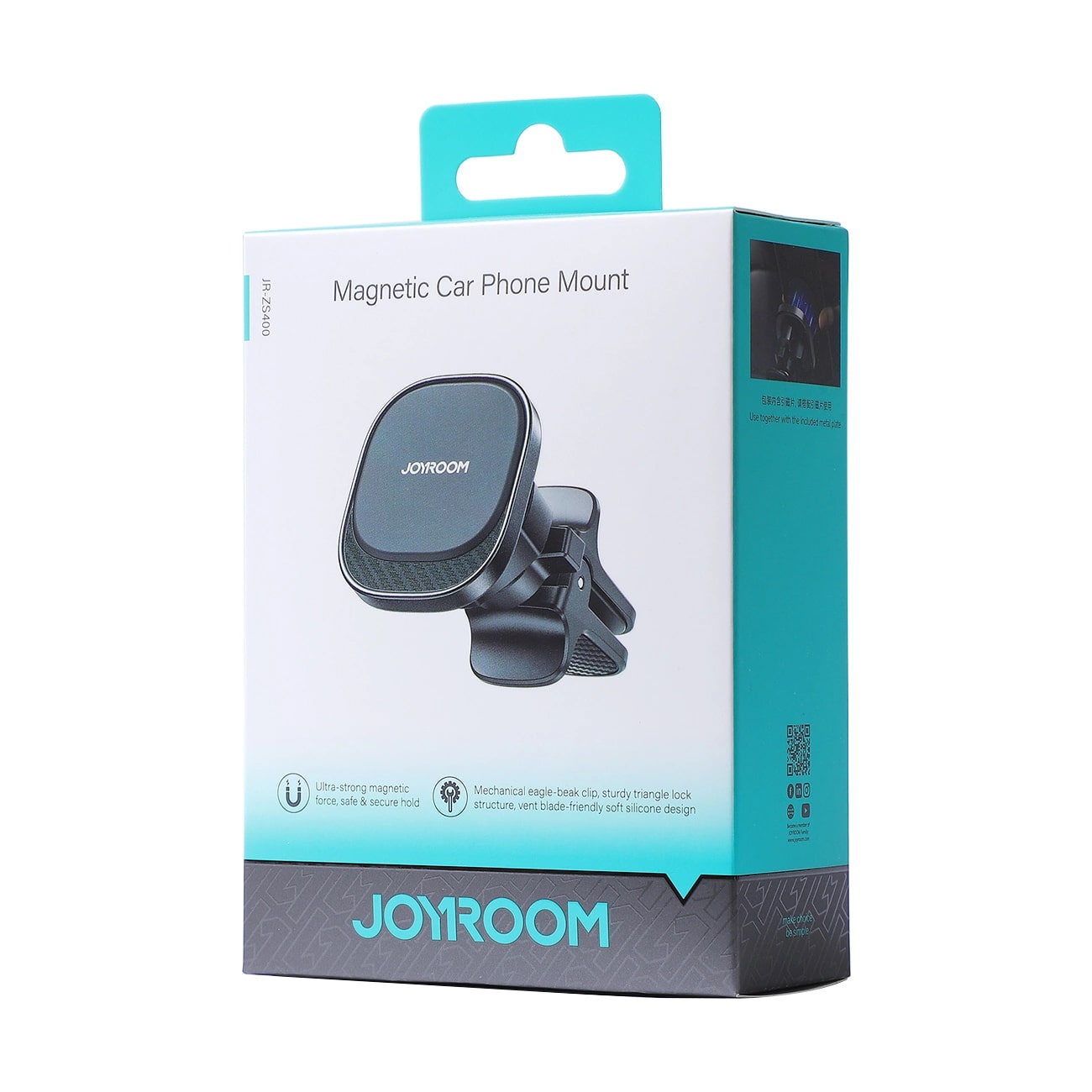 Joyroom Universal Μαγνητική Βάση Αυτοκινήτου Αεραγωγού - Black - JR-ZS400