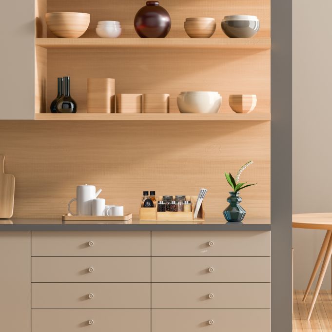 Relaxdays Ξύλινη Βάση Οργάνωσης Γραφείου από Bamboo - Natural - 4052025316068