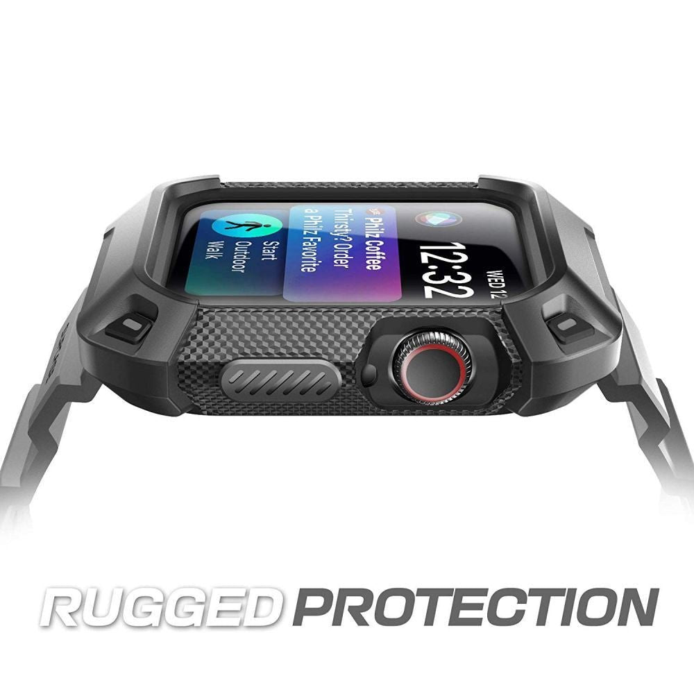 Supcase Λουράκι Apple Watch 4 / 5 / 6 / 7 / 8 / 9 / SE / SE 2 - 44mm / 45mm Unicorn Beetle Pro με Θήκη Προστασίας - Black