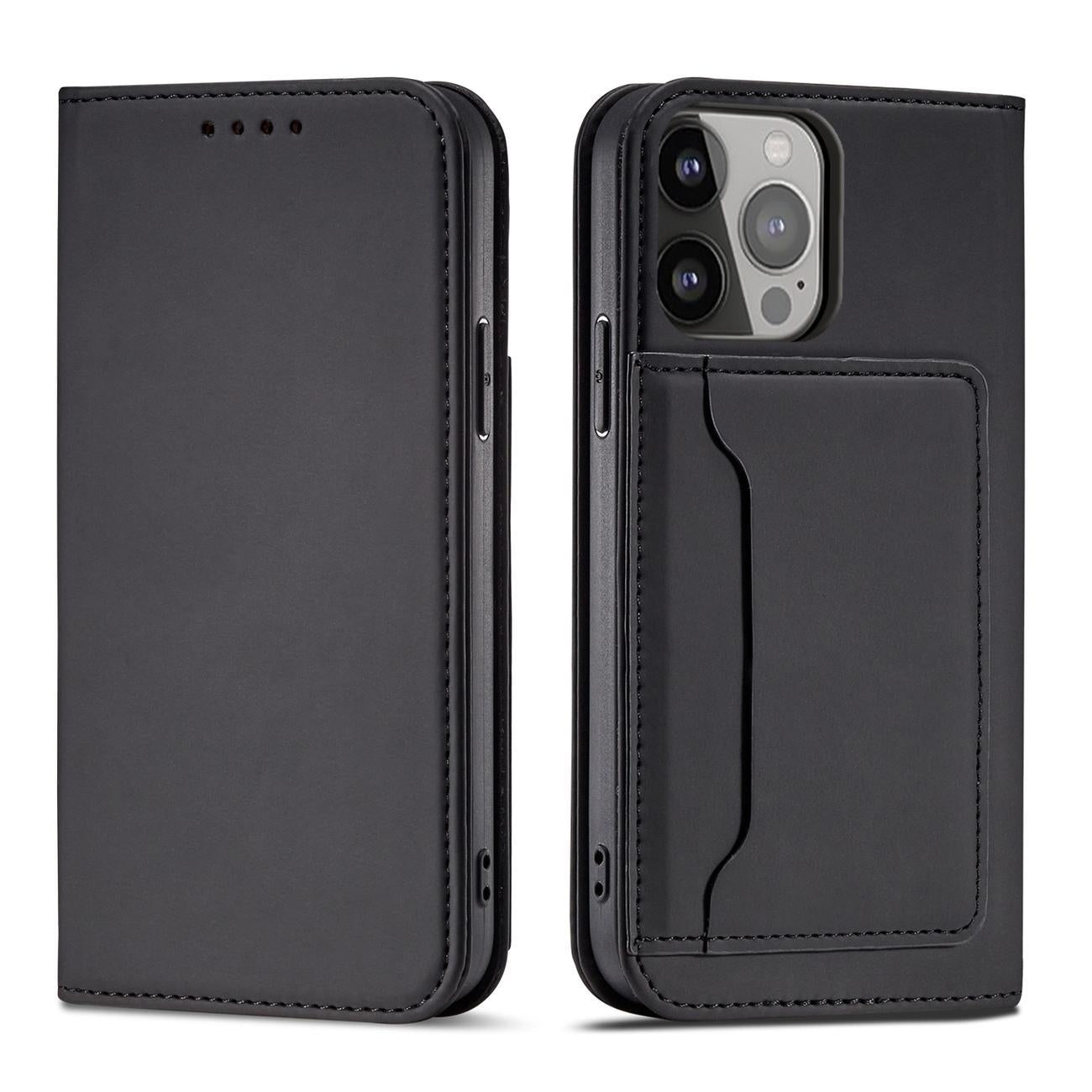 OEM Samsung Galaxy S22 Ultra Magnet Card Wallet Case Θήκη Πορτοφόλι Stand - Black