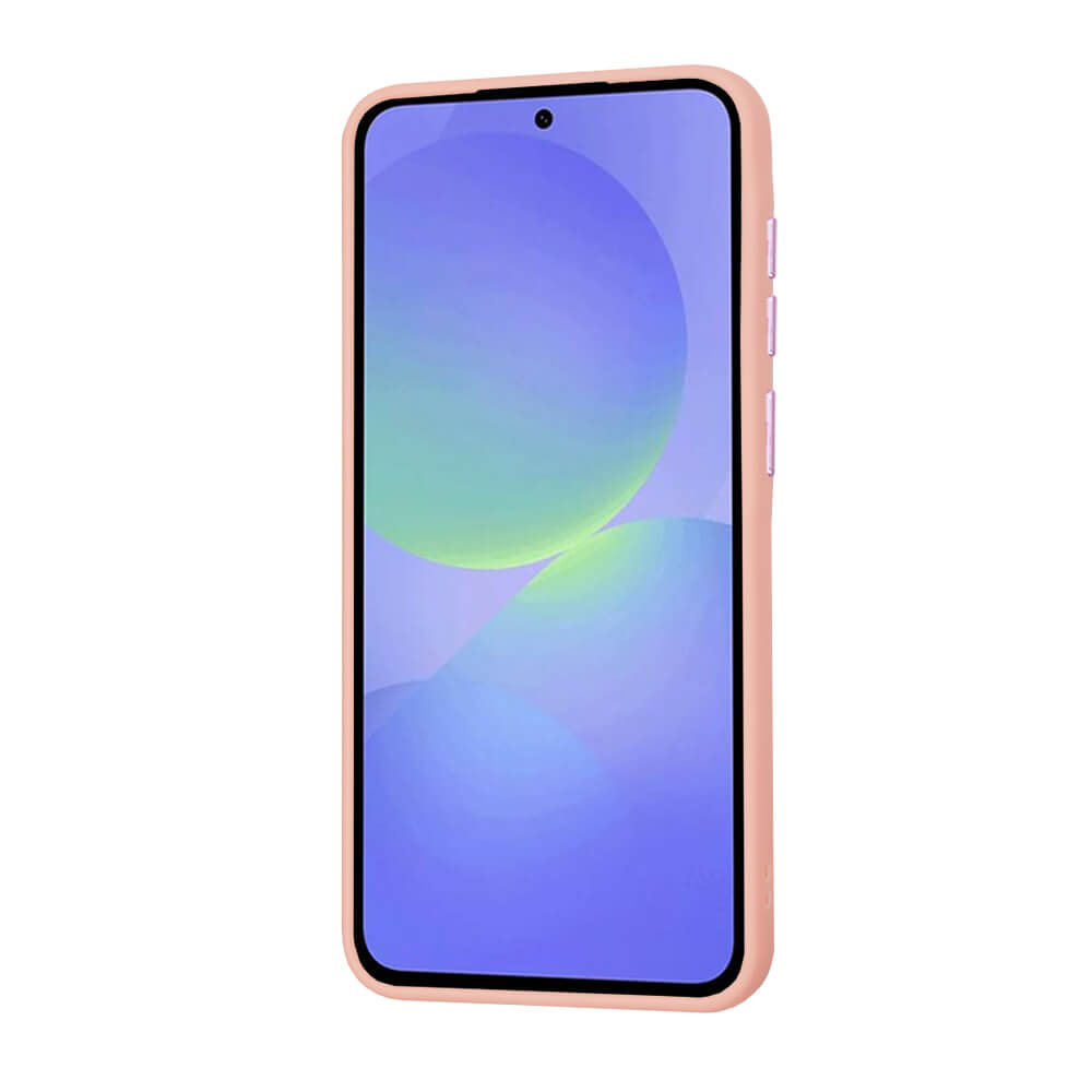 Techsuit Samsung Galaxy A36 5G - HaloFrost Series - Σκληρή Θήκη με Πλαίσιο Σιλικόνης - Dreamy Pink
