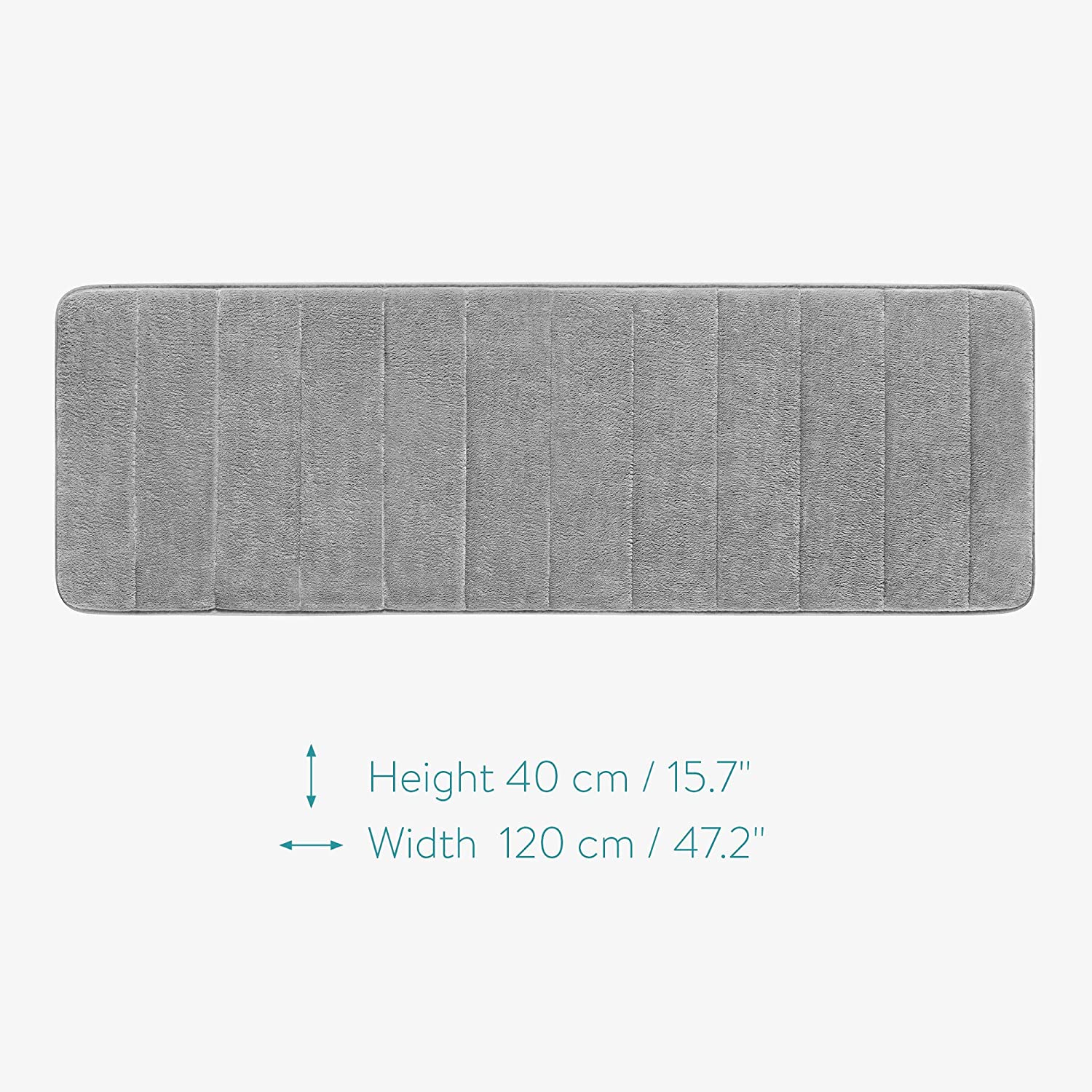 Navaris Χαλάκι Μπάνιου με Αφρό Μνήμης - Grey - 53378.25