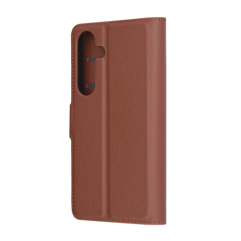 Techsuit Samsung Galaxy S25 - Leather Folio - Θήκη Πορτοφόλι από Δερματίνη με Stand - Brown
