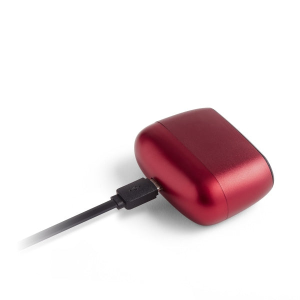 Lexon Μίνι Επιτραπέζιο Ξυπνητήρι με Οθόνη LCD - Minut - Dark Red