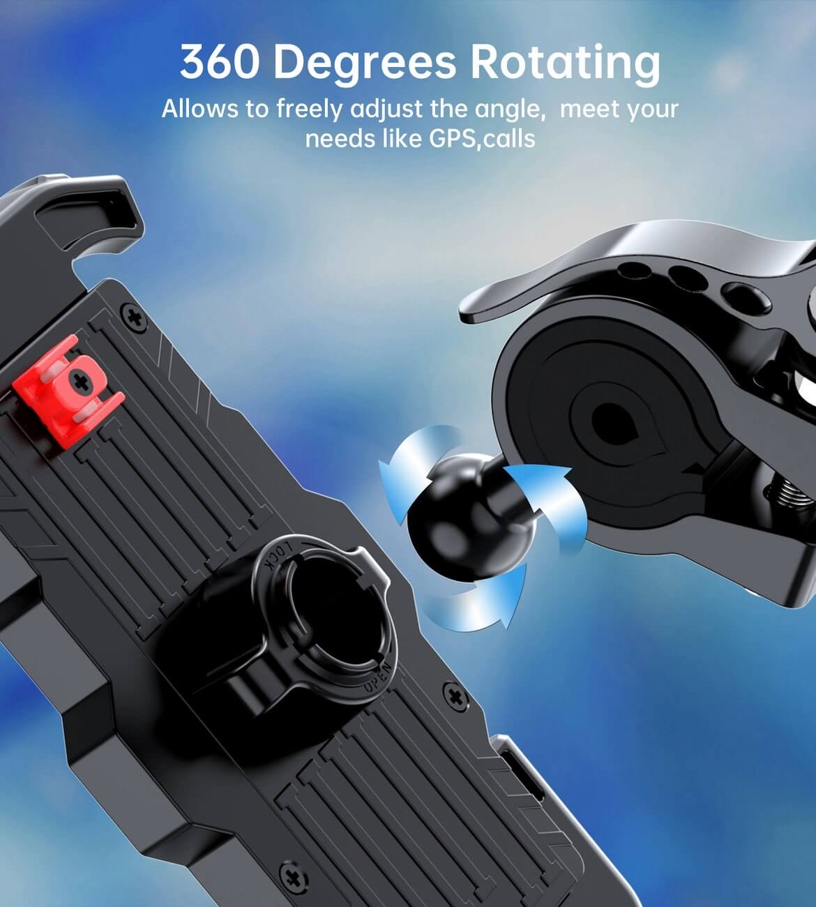 Choetech H067 Universal Βάση Κινητού για Ποδήλατο - Black