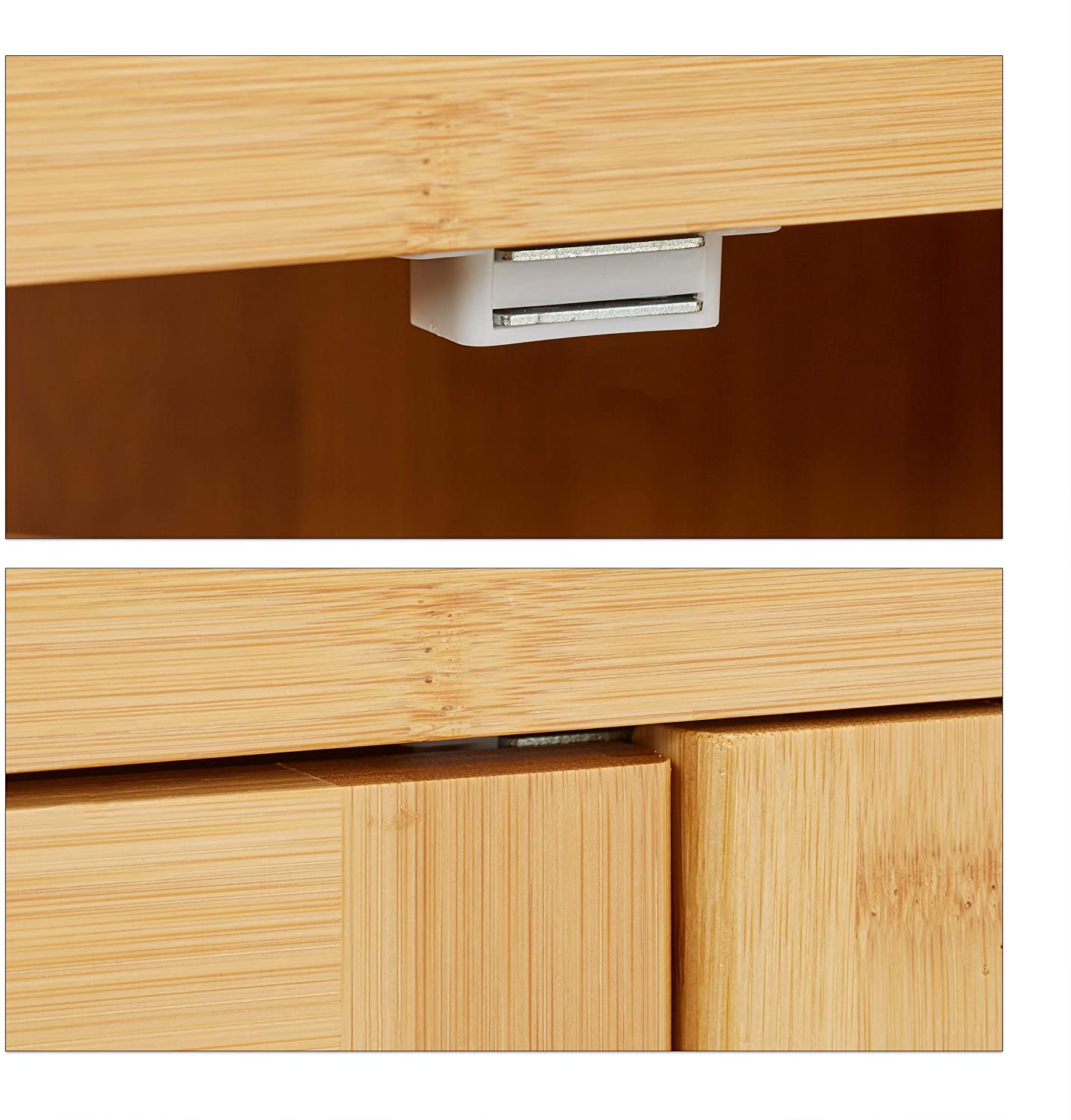 Relaxdays Ντουλάπι Μπάνιου - Natural - 4052025192020