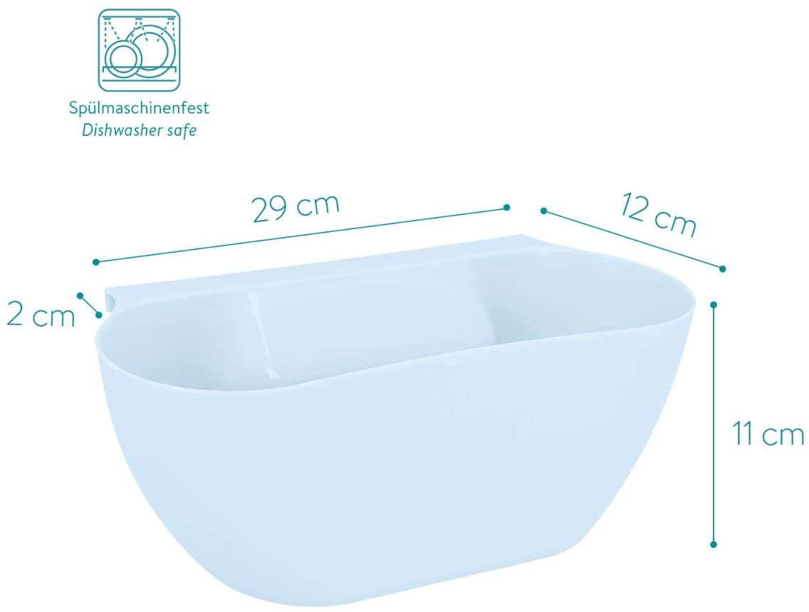 Navaris Κρεμαστοί Κάδοι Οικιακών Υπολειμμάτων - Σετ με 2 Κάδους - White / Blue - 46978.02