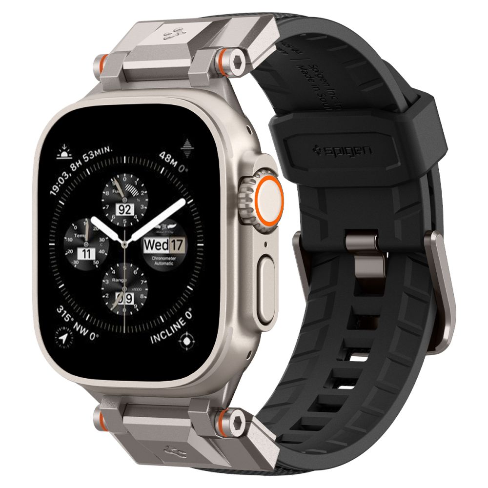 Spigen Λουράκι Apple Watch 4/5/6/7/8/9/10/11 - SE (1/2/3) - ULTRA (1/2/3) - 44/45/46/49mm DuraPro Armor - Black