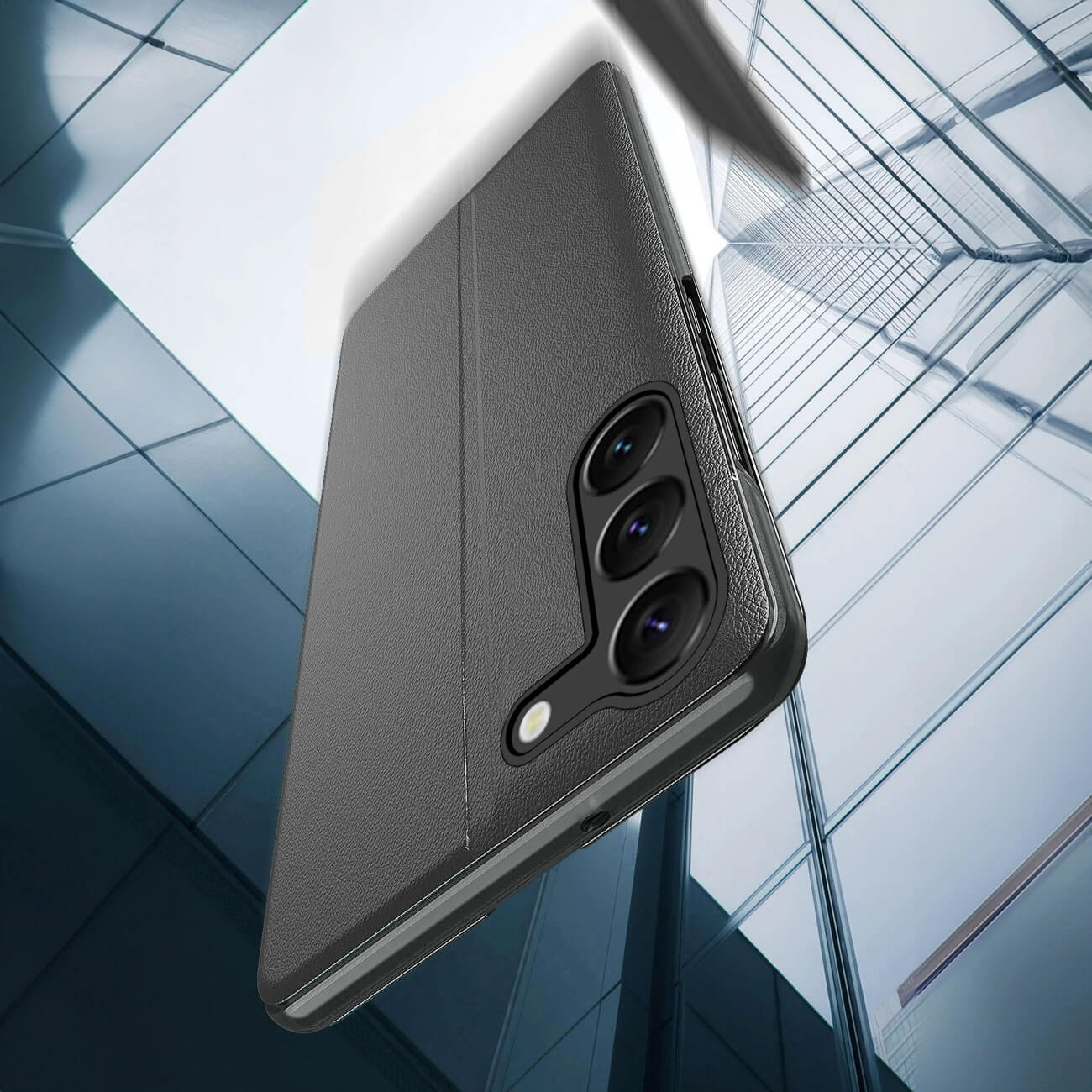 OEM Samsung Galaxy S24+ Eco Leather View Θήκη Βιβλίο - Black