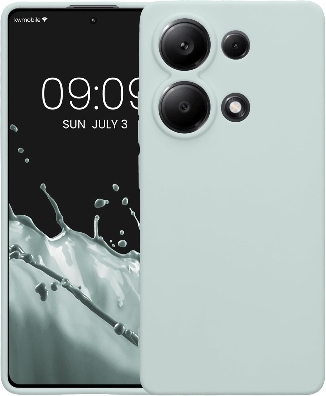 KW Xiaomi Redmi Note 13 Pro 4G Θήκη Σιλικόνης TPU - Cool Mint