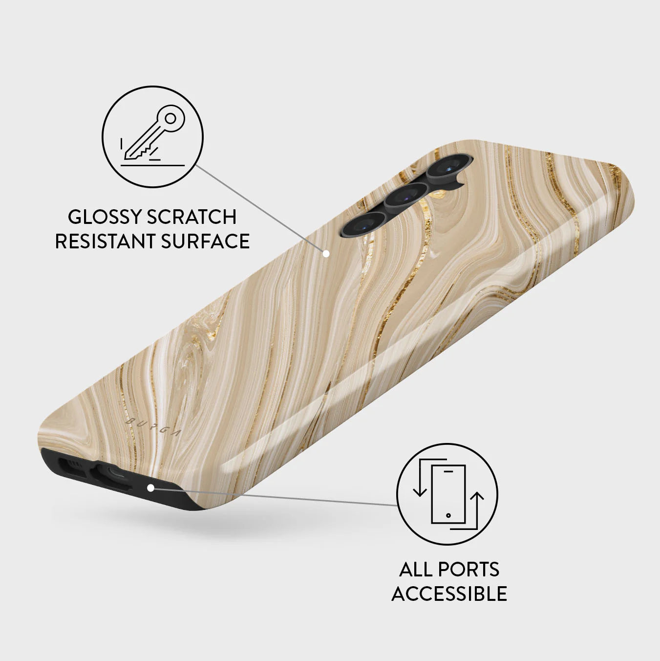 Burga Samsung Galaxy S23 FE Fashion Tough Σκληρή Θήκη - Full Glam