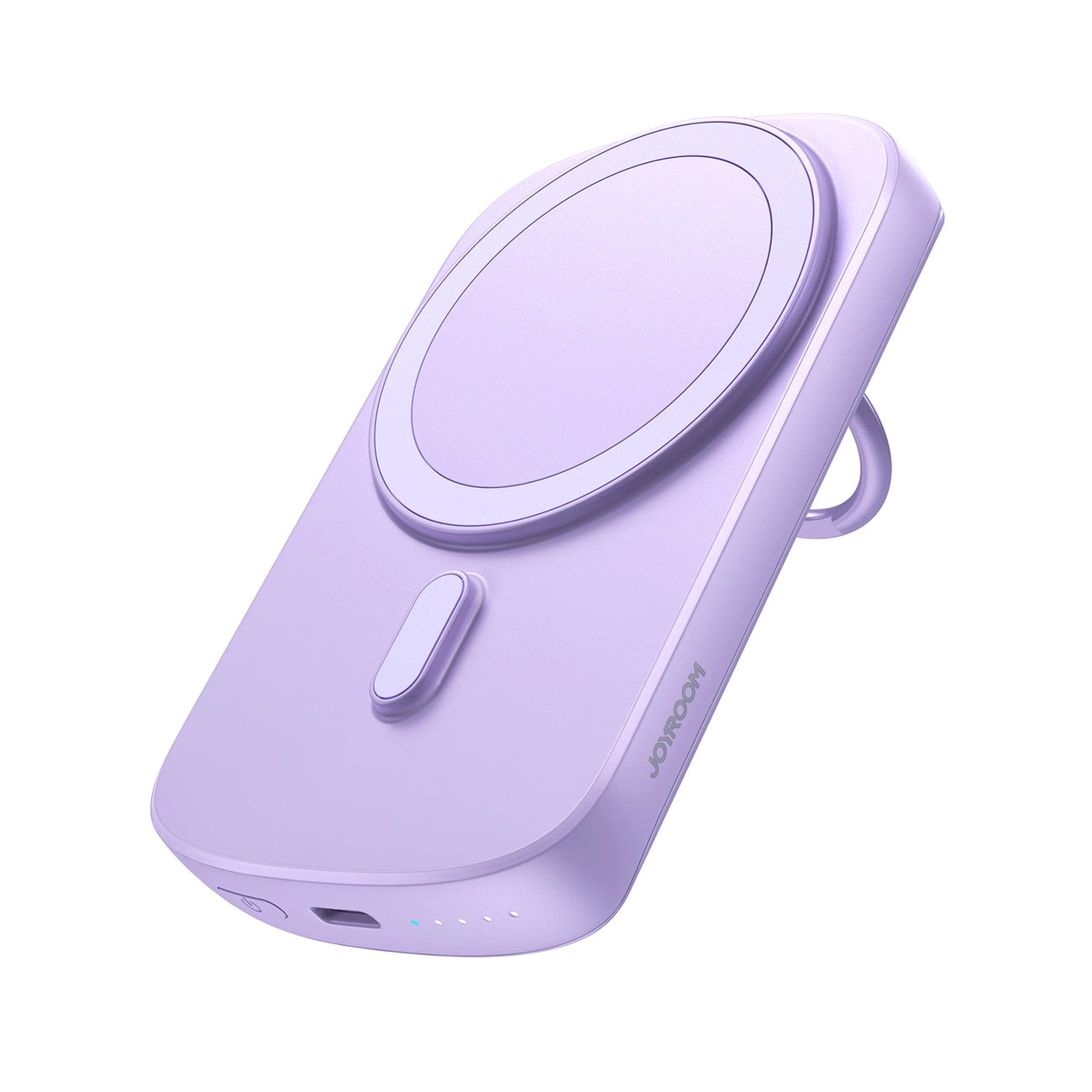 Joyroom JR-W030 20W Magnetic MagSafe PowerBank 6000mAh Ασύρματο MagSafe PowerBank με Θύρα Type-C και Ring Holder - Purple