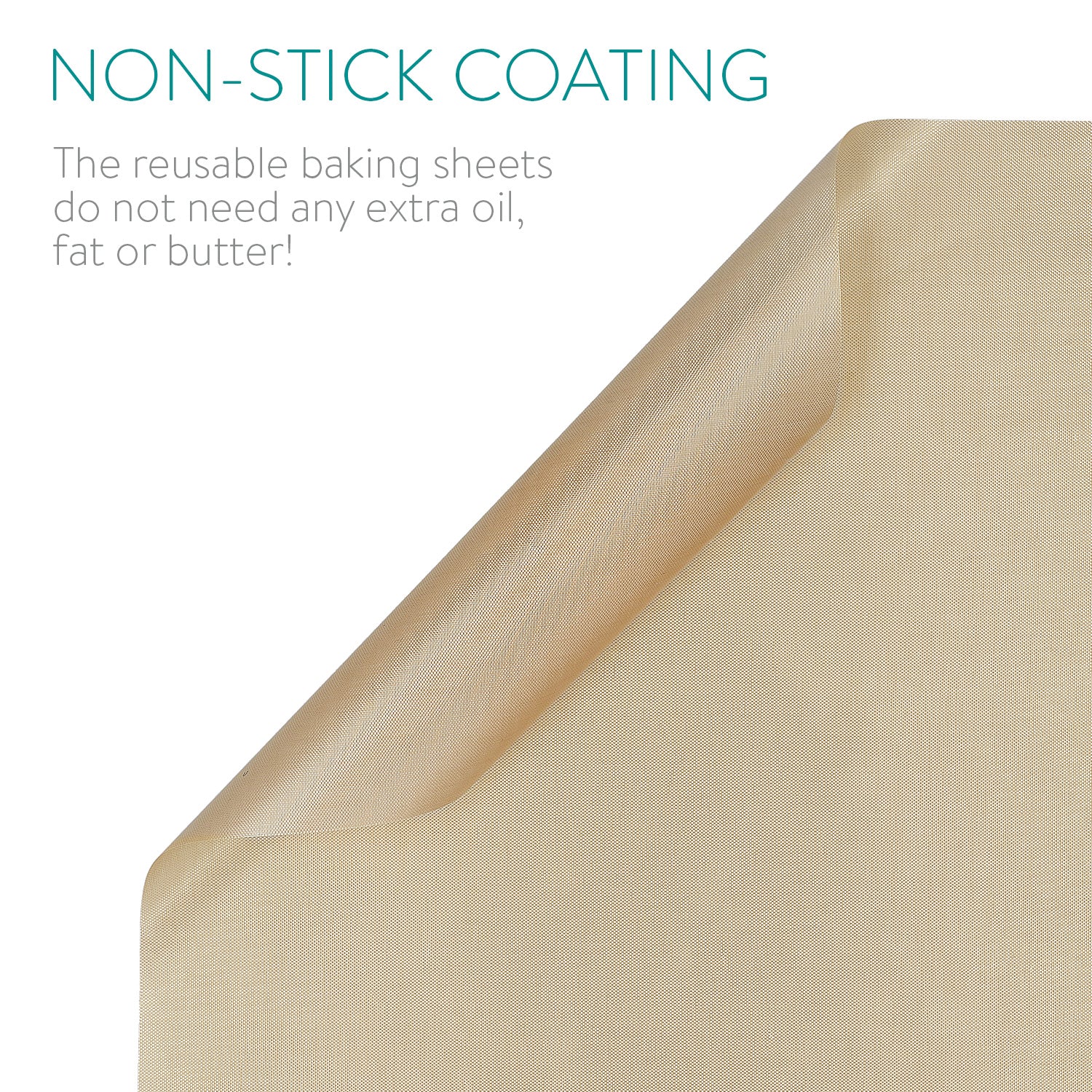 Navaris Επαναχρησιμοποιήσιμα Φύλλα Ψησίματος - Σετ με 3 Τεμάχια - 44054.01