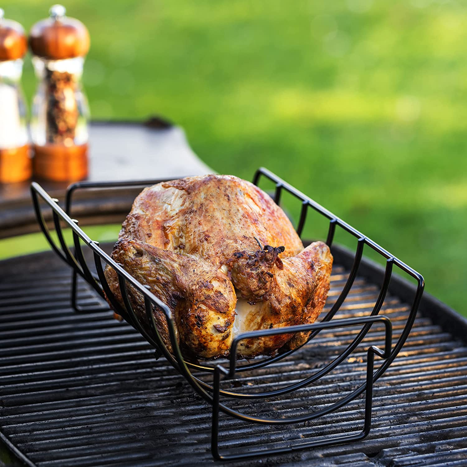 Navaris Αντικολλητικό Μεταλλικό Πλέγμα Ψησίματος με Πινέλο Σιλικόνης - Black - 54518.01