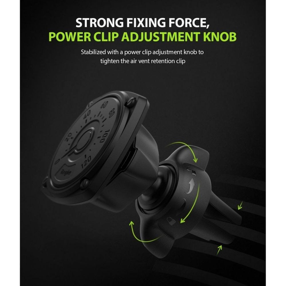 Ringke Power Clip Μαγνητική Βάση Αυτοκινήτου Αεραγωγού - Black
