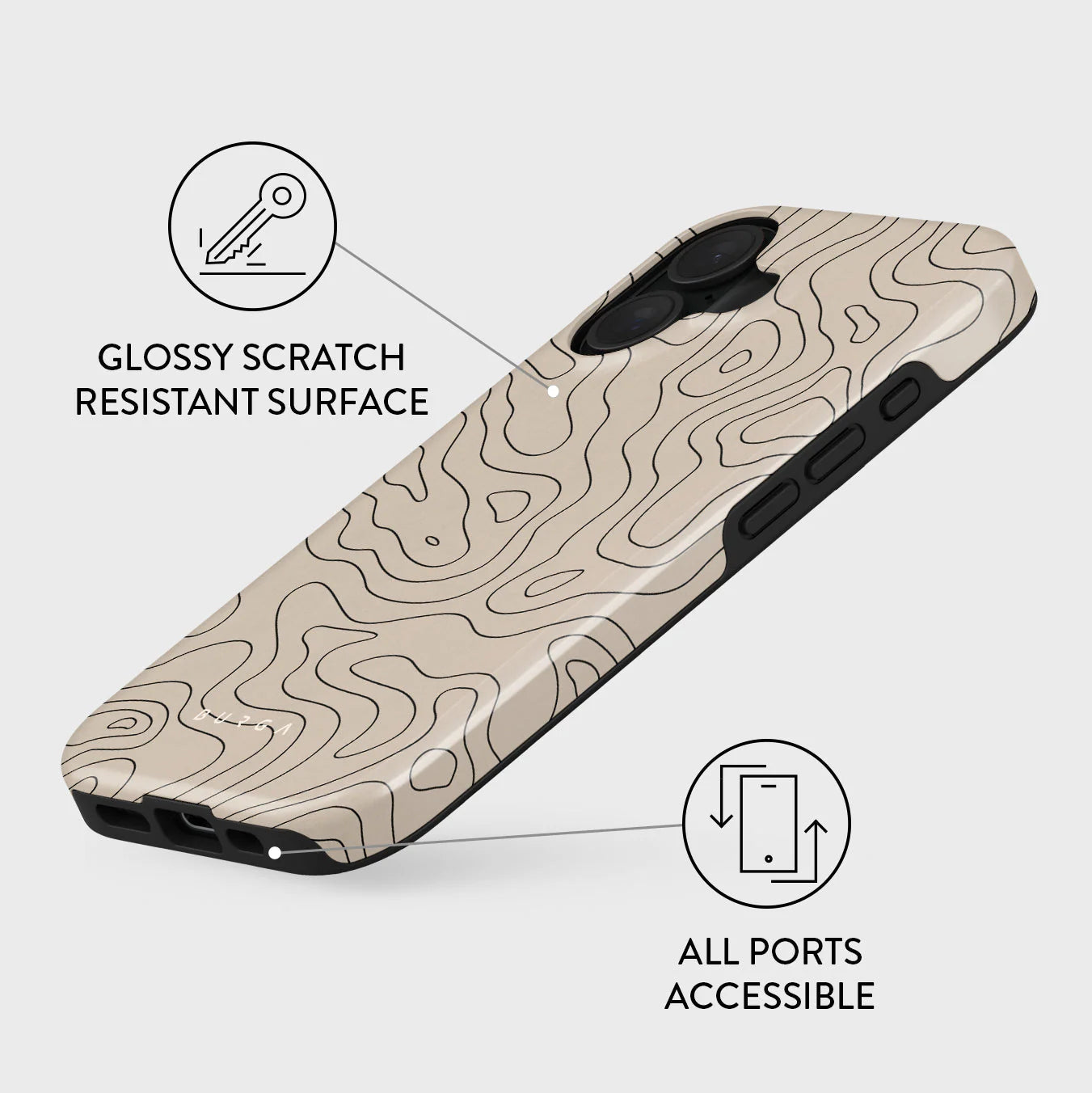 Burga iPhone 16 Fashion Tough MagSafe Σκληρή Θήκη με MagSafe - Wild Terrain