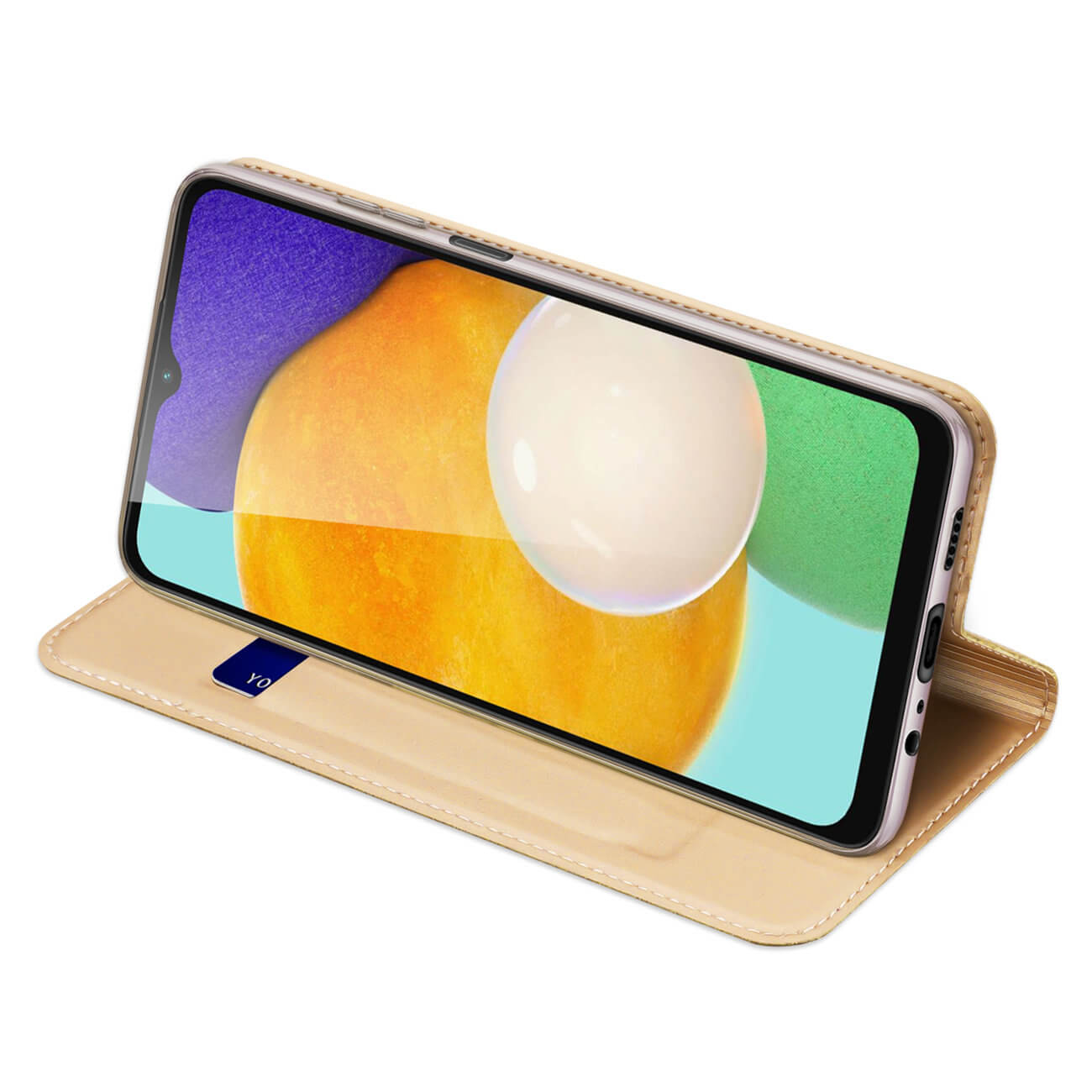 Dux Ducis Samsung Galaxy A14 5G Flip Stand Case Θήκη Βιβλίο - Gold