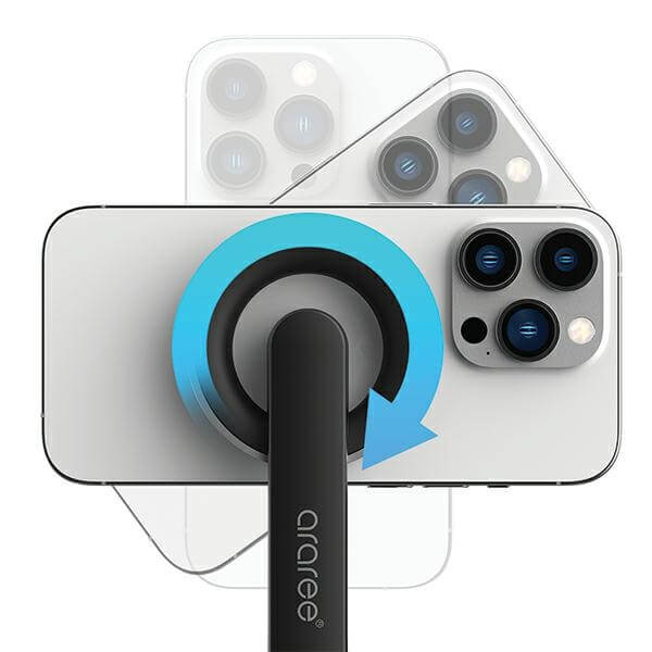 Araree Selfie Stick Bluetooth Magfie Pod - MagSafe Τρίποδο με Τηλεχειριστήριο Bluetooth - Black