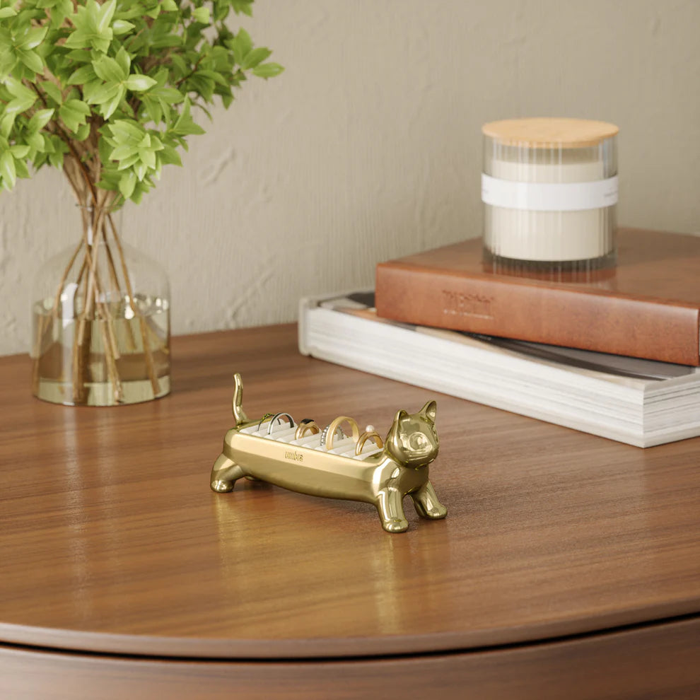 Umbra Ali Cat Κοσμηματοθήκη Δαχτυλιδιών - Brass