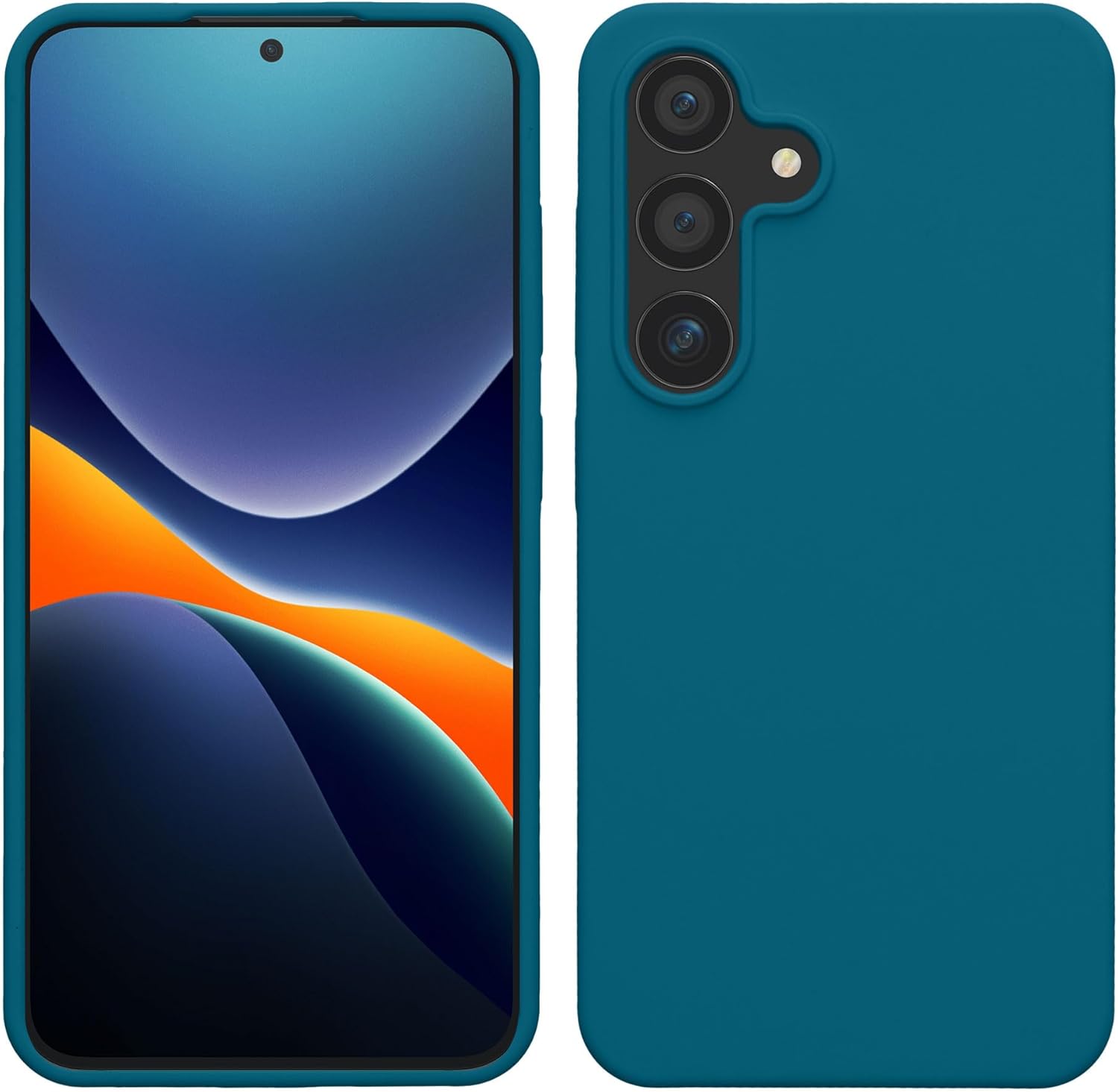 KW Samsung Galaxy S24 Θήκη Σιλικόνης Rubberized TPU - Matte Petrol