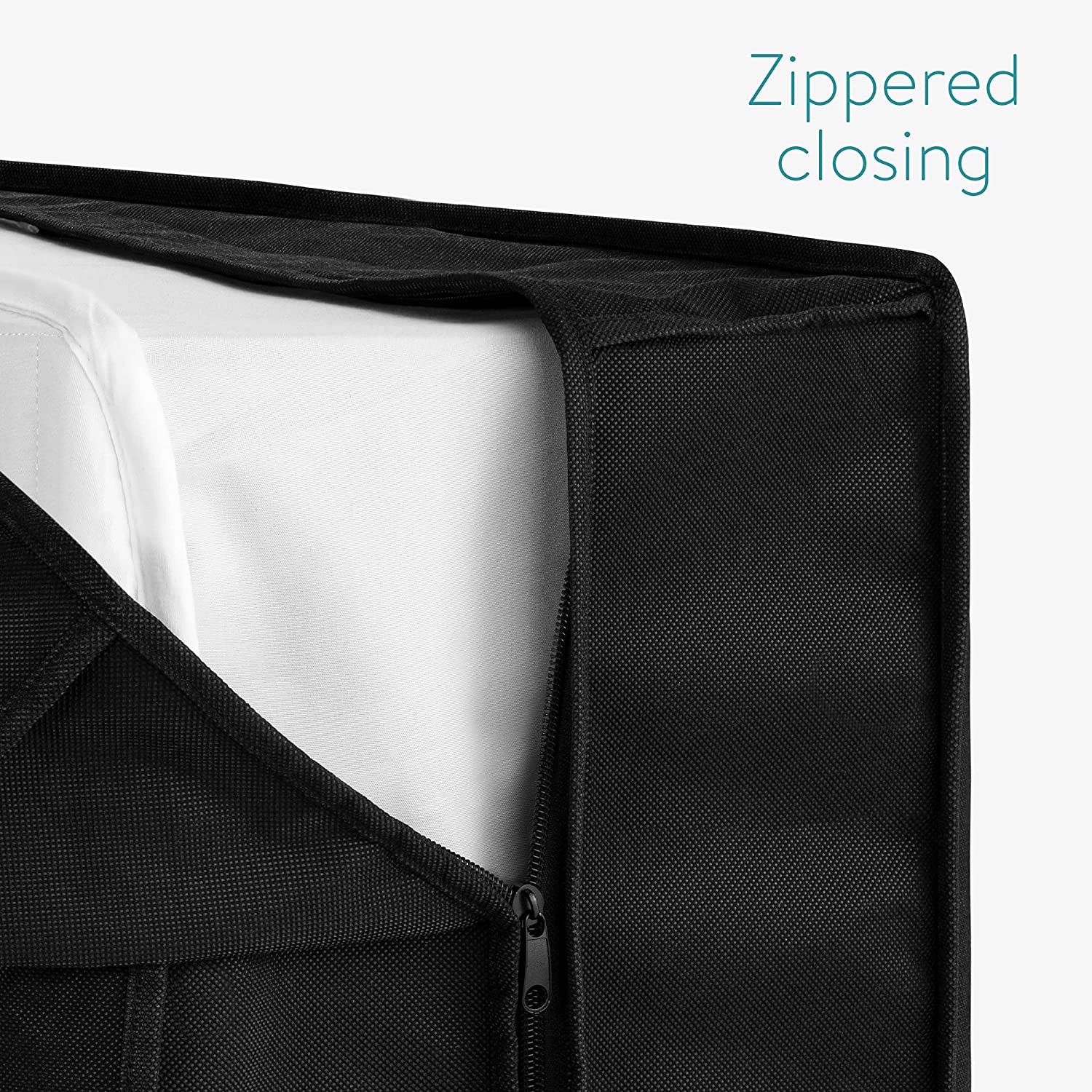 Navaris Θήκη Αποθήκευσης Στρώματος - 100 x 200 x 25 cm - Black - 54151.03