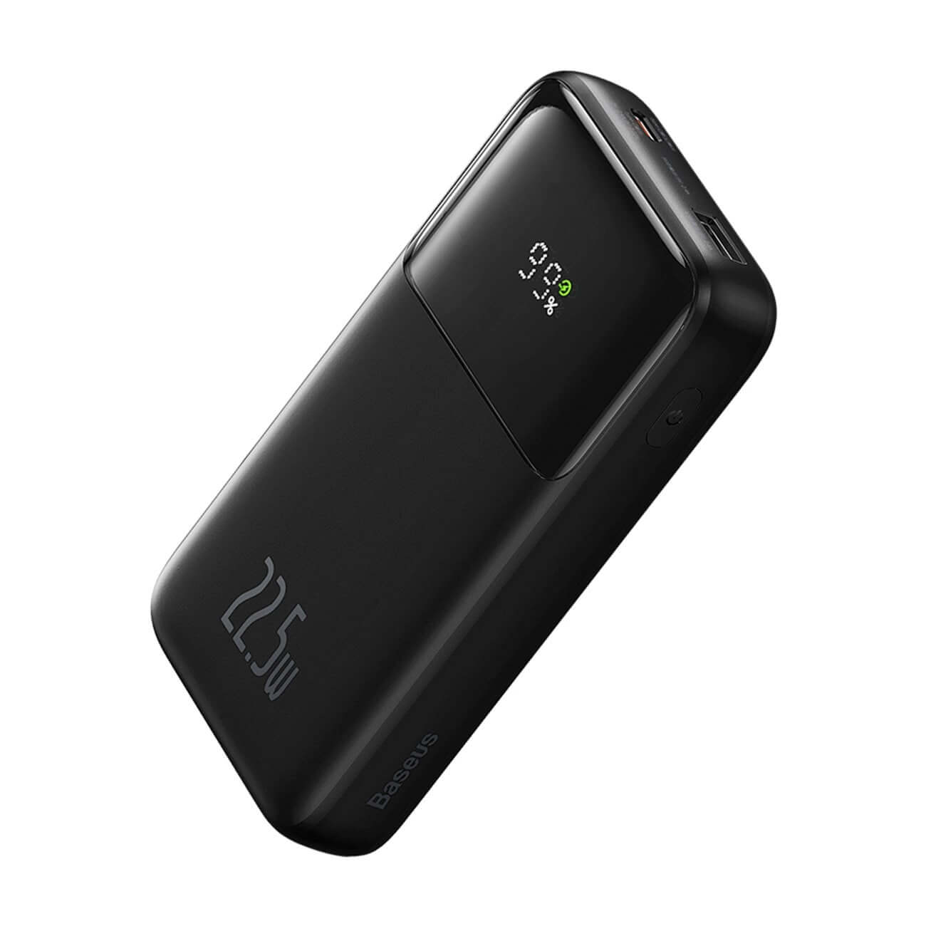 Baseus Comet Series Power Bank 10000mAh 22.5W με Ενσωματωμένα Καλώδια Type-C και Lightning - Black - PPMD020001