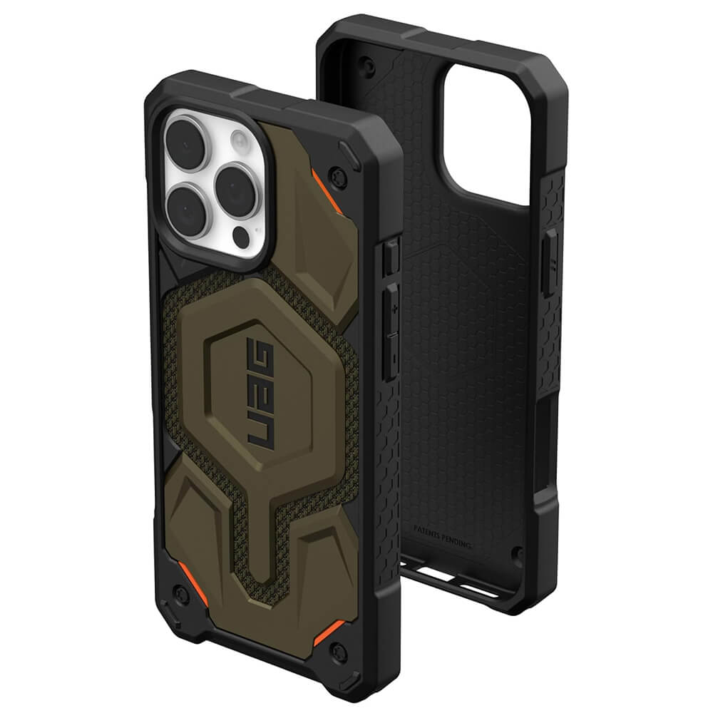 UAG iPhone 16 Pro Max Monarch Pro Kevlar Series Σκληρή Θήκη με MagSafe - Kevlar Element Green