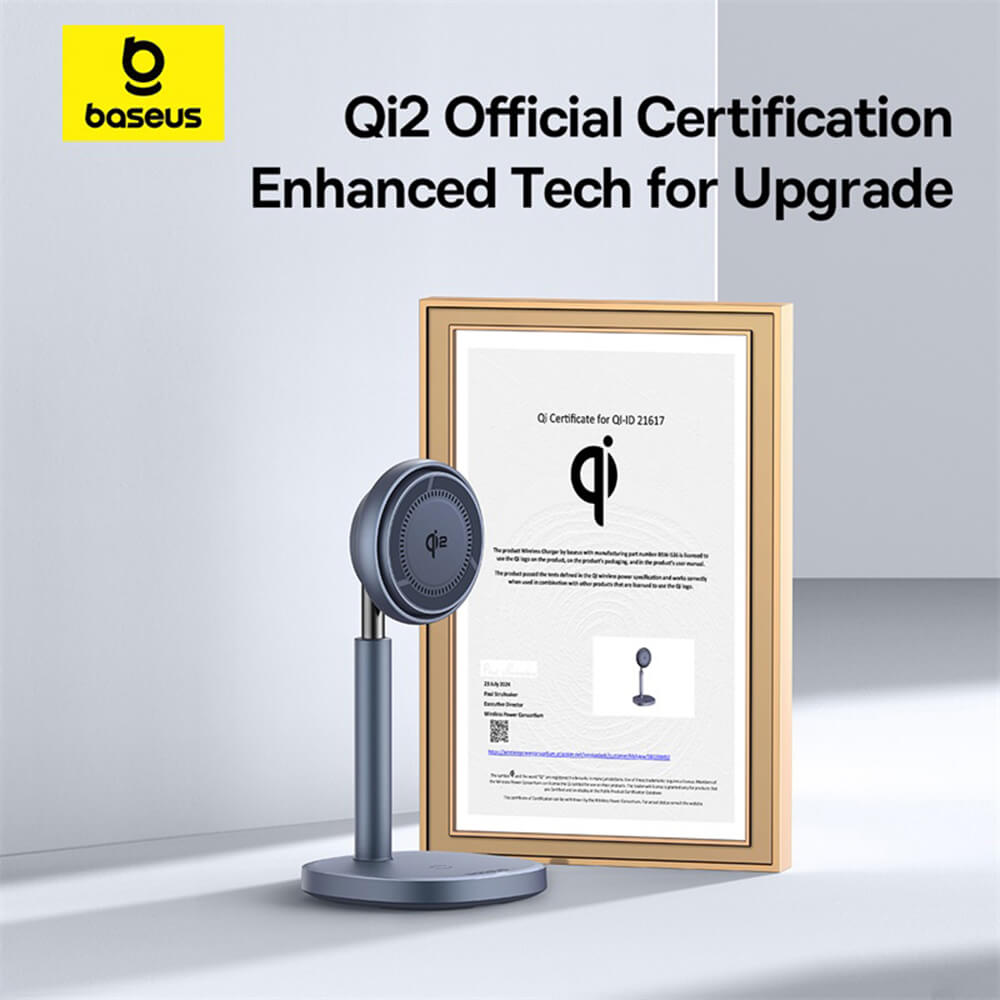 Baseus Orbit 2 Pro Ασύρματος Μαγνητικός Φορτιστής MagSafe 20W με Καλώδιο Type-C 60W - Space Grey