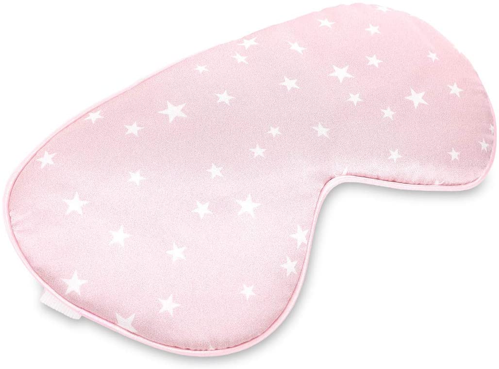 Navaris Silk Eye Mask Blindfold - Μάσκα Ύπνου / Ταξιδιού - Pink / White - 48509.04
