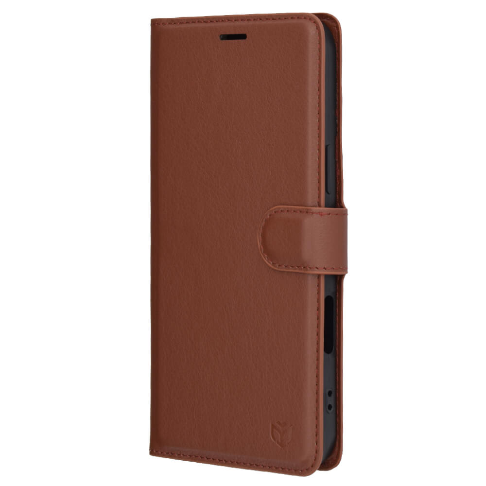 Techsuit iPhone 16 Pro Max - Leather Folio - Θήκη Πορτοφόλι από Δερματίνη με Stand - Brown
